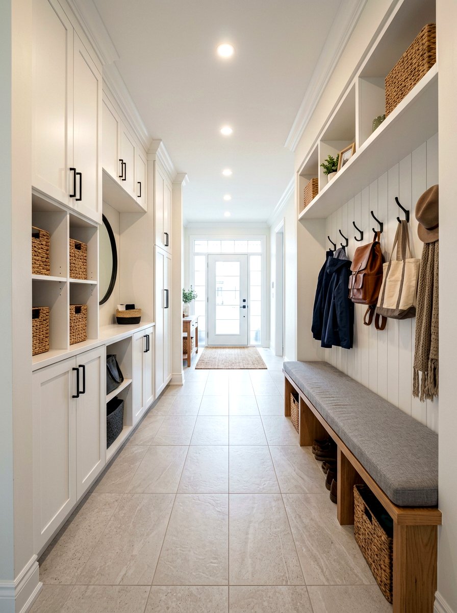 Galley Style Mudroom - 30 English mudroom ideas