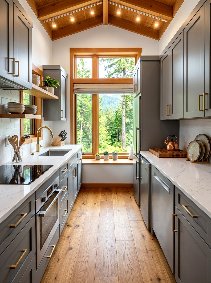 Galley Tiny House Kitchen - 30 tiny house kitchen ideas