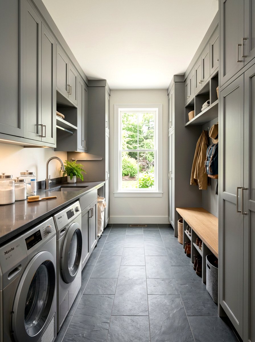 30 laundry room mudroom combo ideas: Drop Zone Storage Made Simple
