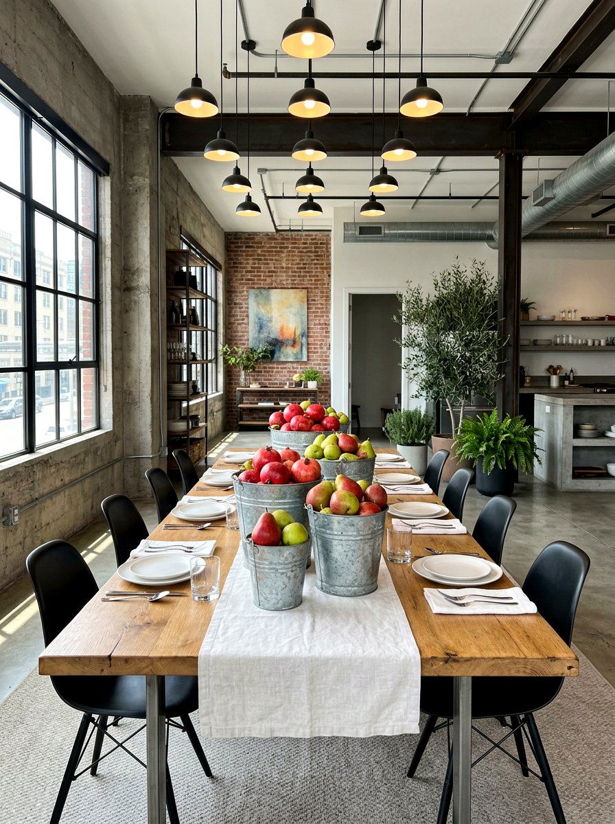 Galvanized Bucket Fruit Display - 30 fruit market tablescape ideas