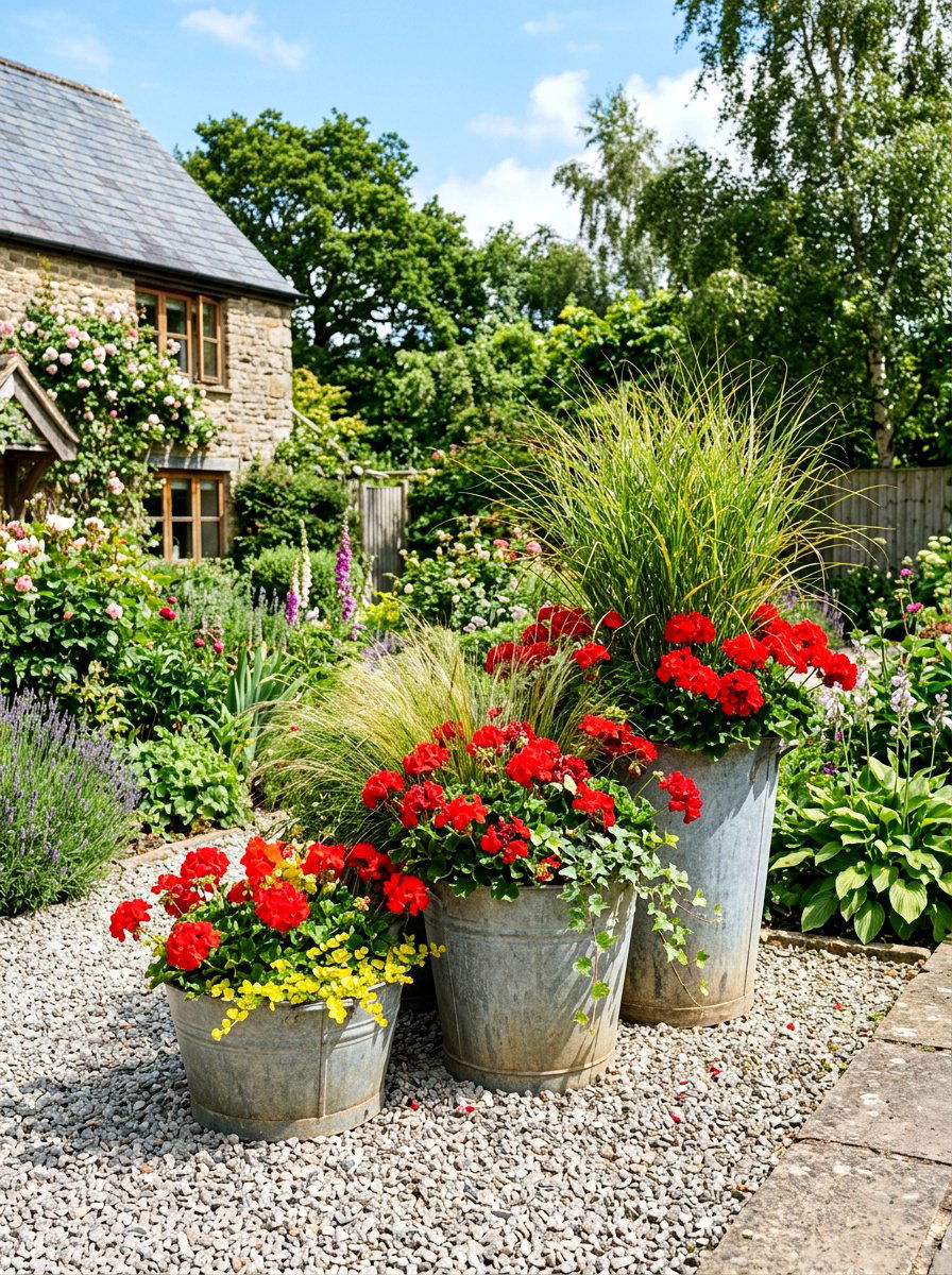 Galvanized Tub Planter - 30 budget backyard ideas