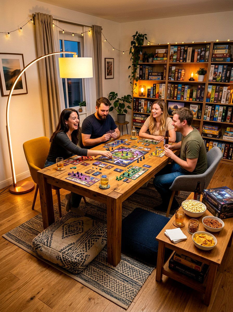 Game Night Setup - 30 intimate hosting ideas