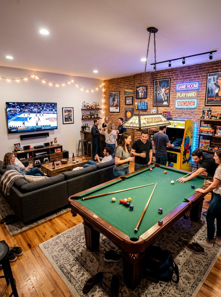 Game Room Entertainment - 30 bonus room ideas