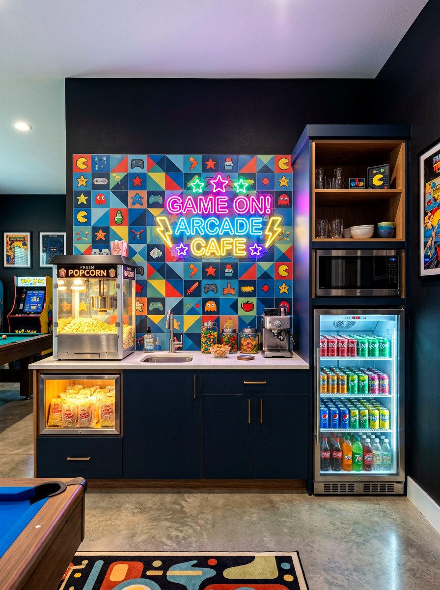 Game Room Kitchenette - 30 second kitchen ideas