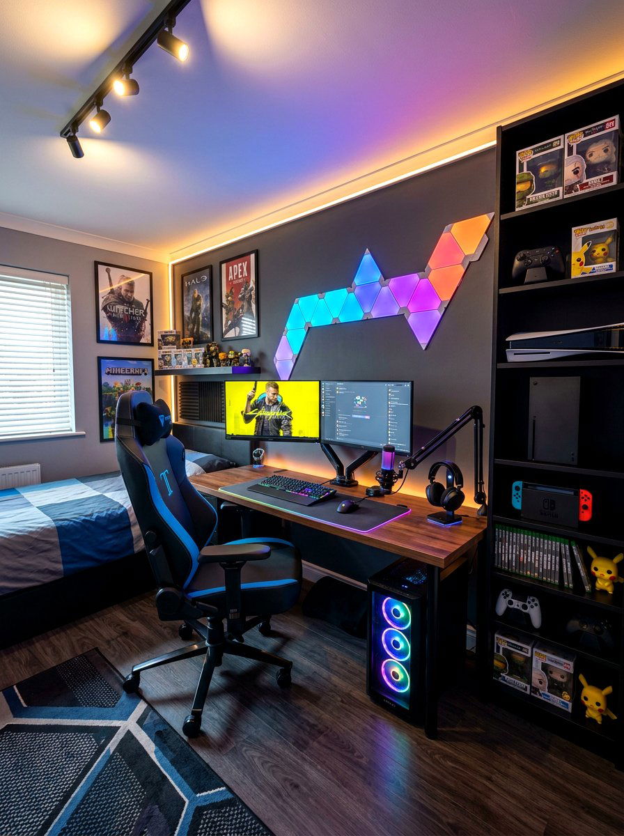 Gamer Room Setup - 30 teen bedroom ideas