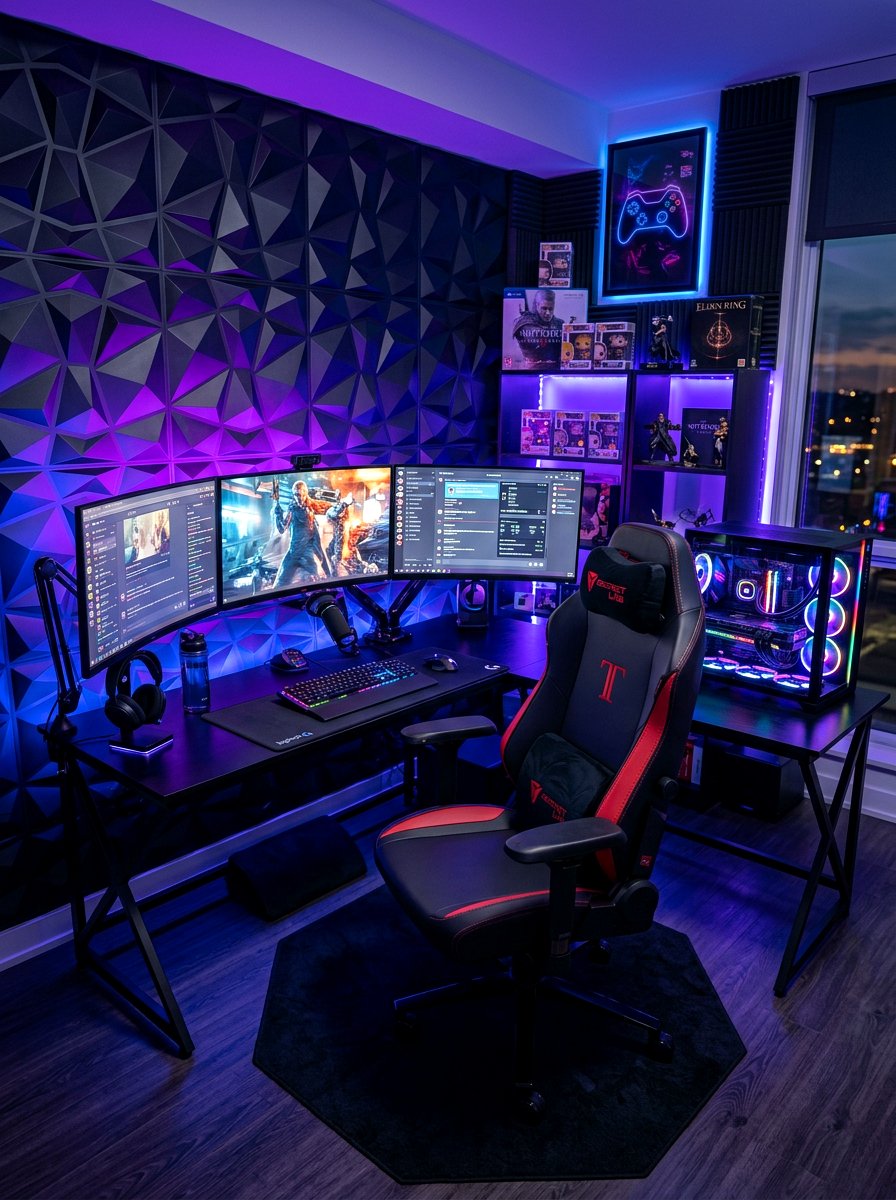 Gaming Home Office - 30 Pinterest home office ideas