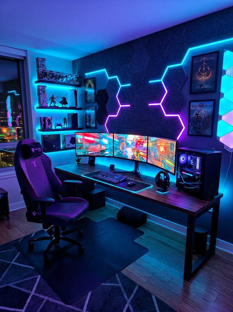 Gaming Room - 30 garage hobby room ideas
