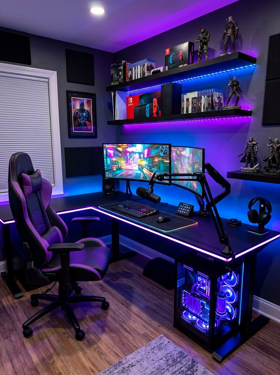 Gaming Setup - 30 hobby rich home ideas