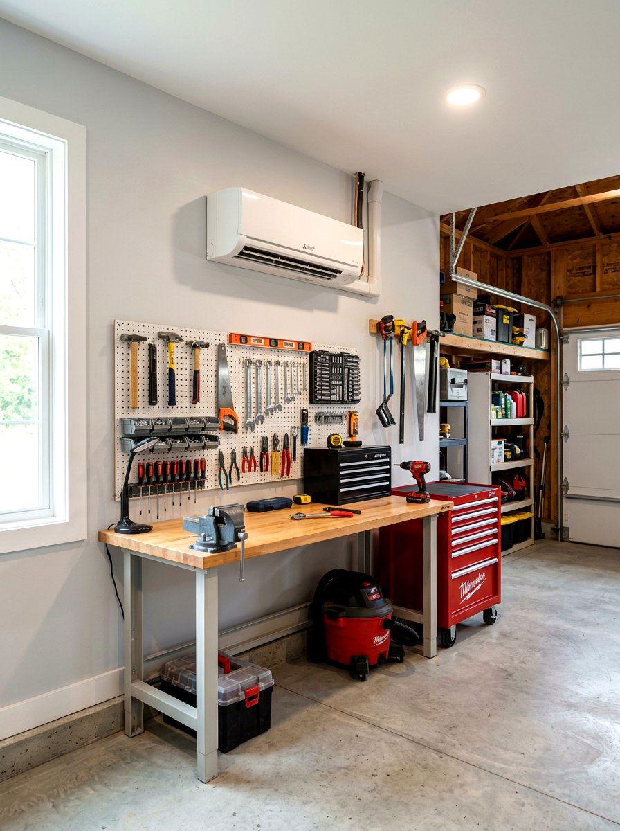 Garage Air Conditioner - 30 garage workshop ideas