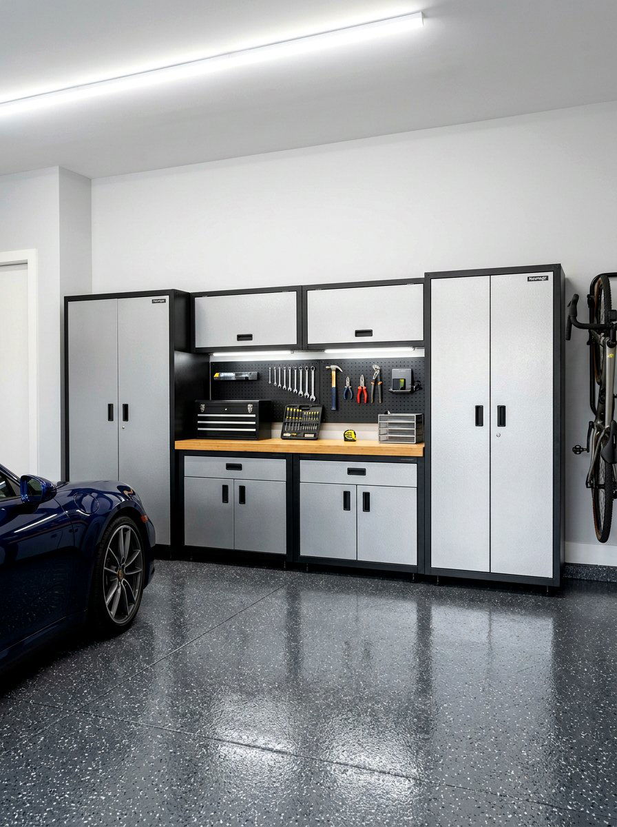 Garage Cabinet Suite - 30 garage tool storage ideas