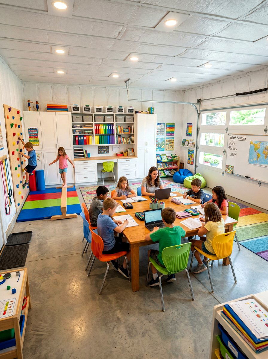 Garage Conversion Homeschool Classroom - 30 homeschool room ideas