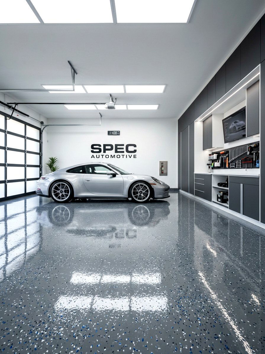Garage Epoxy Flooring - 30 garage makeover ideas