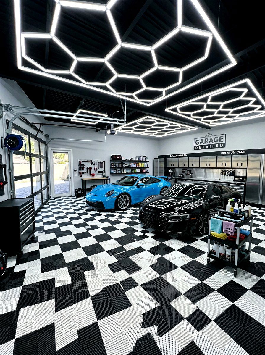 Garage Flooring Tile - 30 clean garage aesthetic ideas