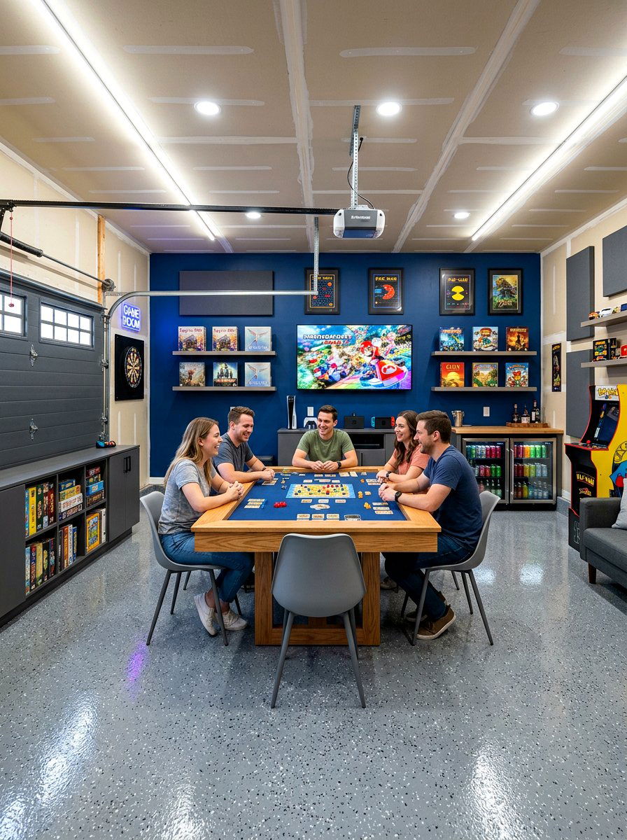 Garage Game Room - 30 poker room ideas
