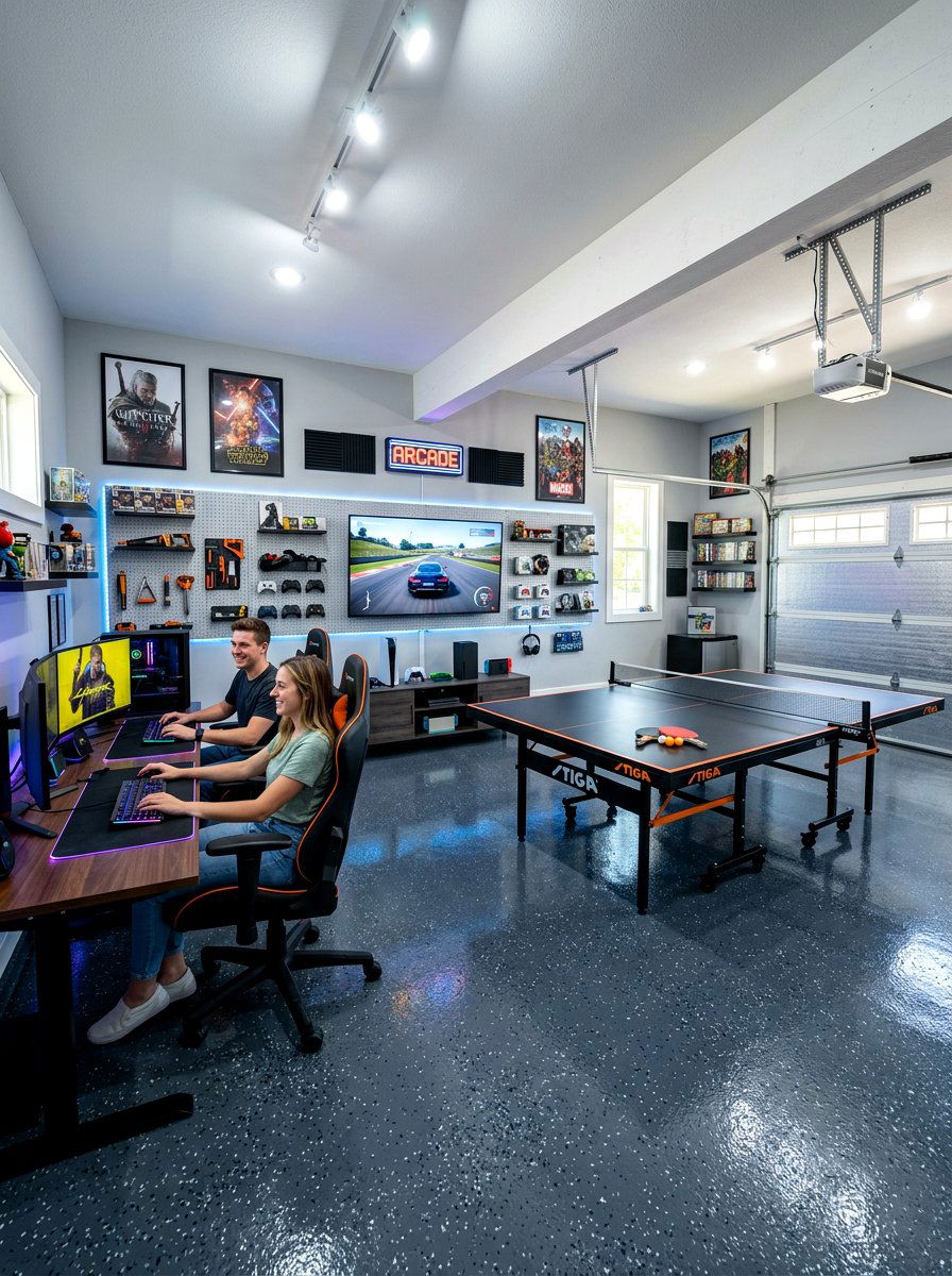 Garage Game Room Conversion - 30 game room ideas