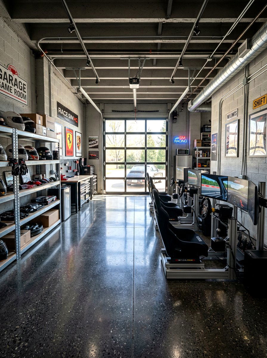 Garage Game Room - 30 arcade room ideas