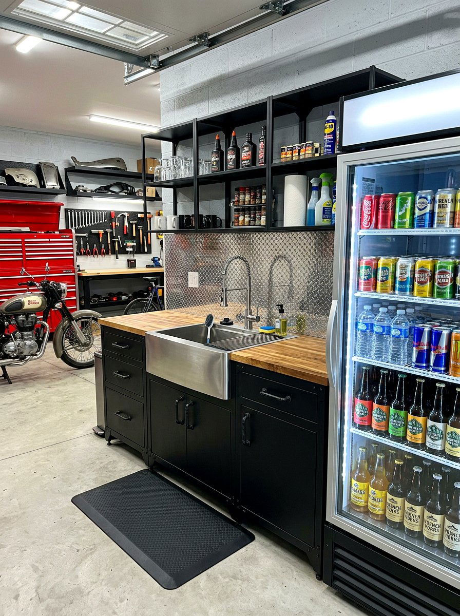 Garage Kitchenette - 30 second kitchen ideas