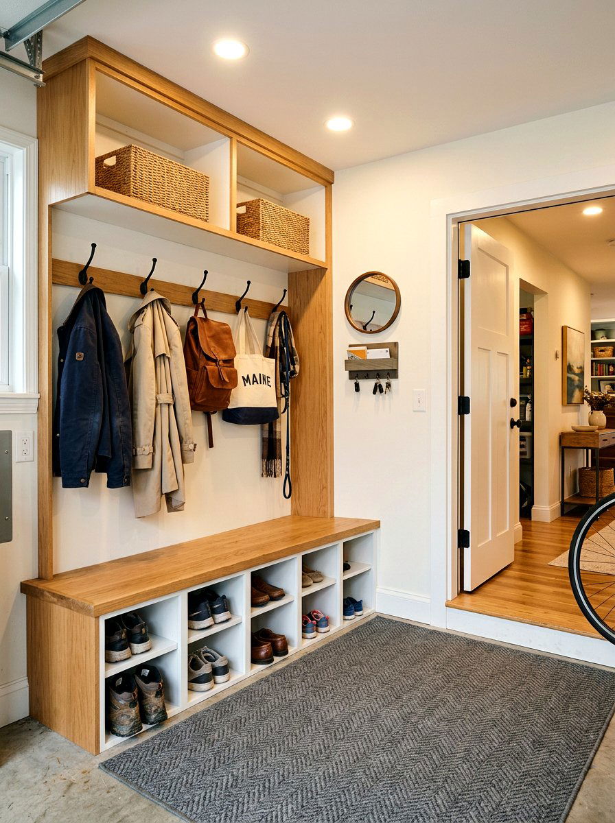 Garage Mudroom Entryway - 30 garage makeover ideas