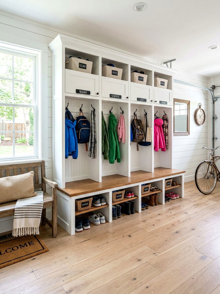 Garage Mudroom Lockers - 30 garage shoe storage ideas