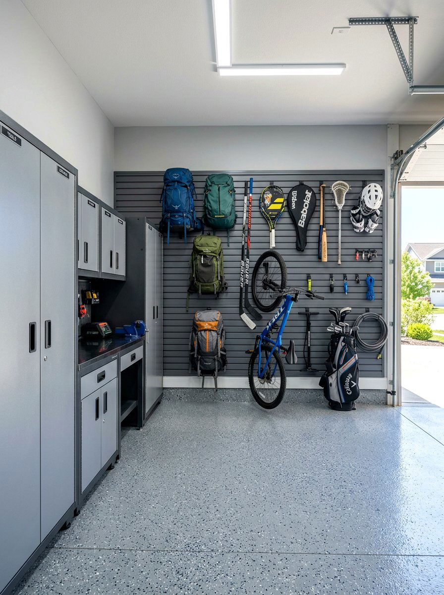 Garage Organization System - 30 backpack drop zone ideas