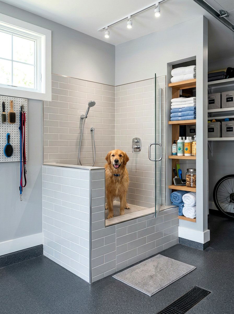 Garage Pet Wash Station - 30 garage makeover ideas
