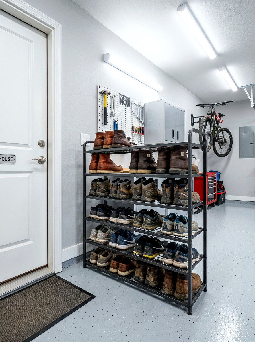 Garage Shoe Organizer - 30 shoe closet ideas