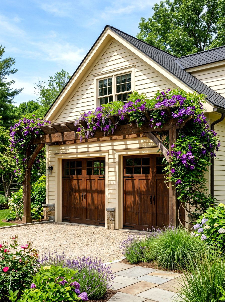 Garage Trellis And Pergola - 30 detached garage curb appeal ideas