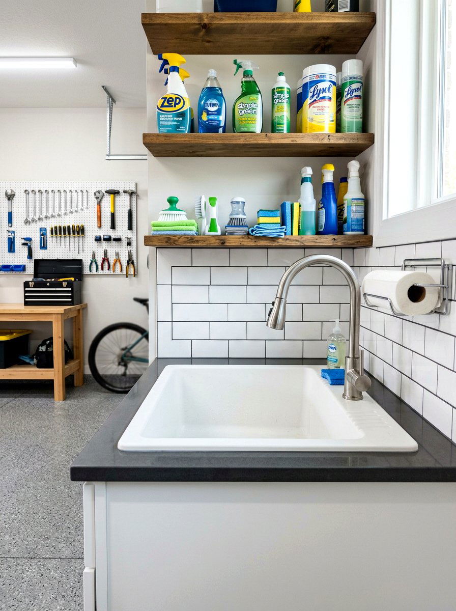 Garage Utility Sink - 30 small garage ideas