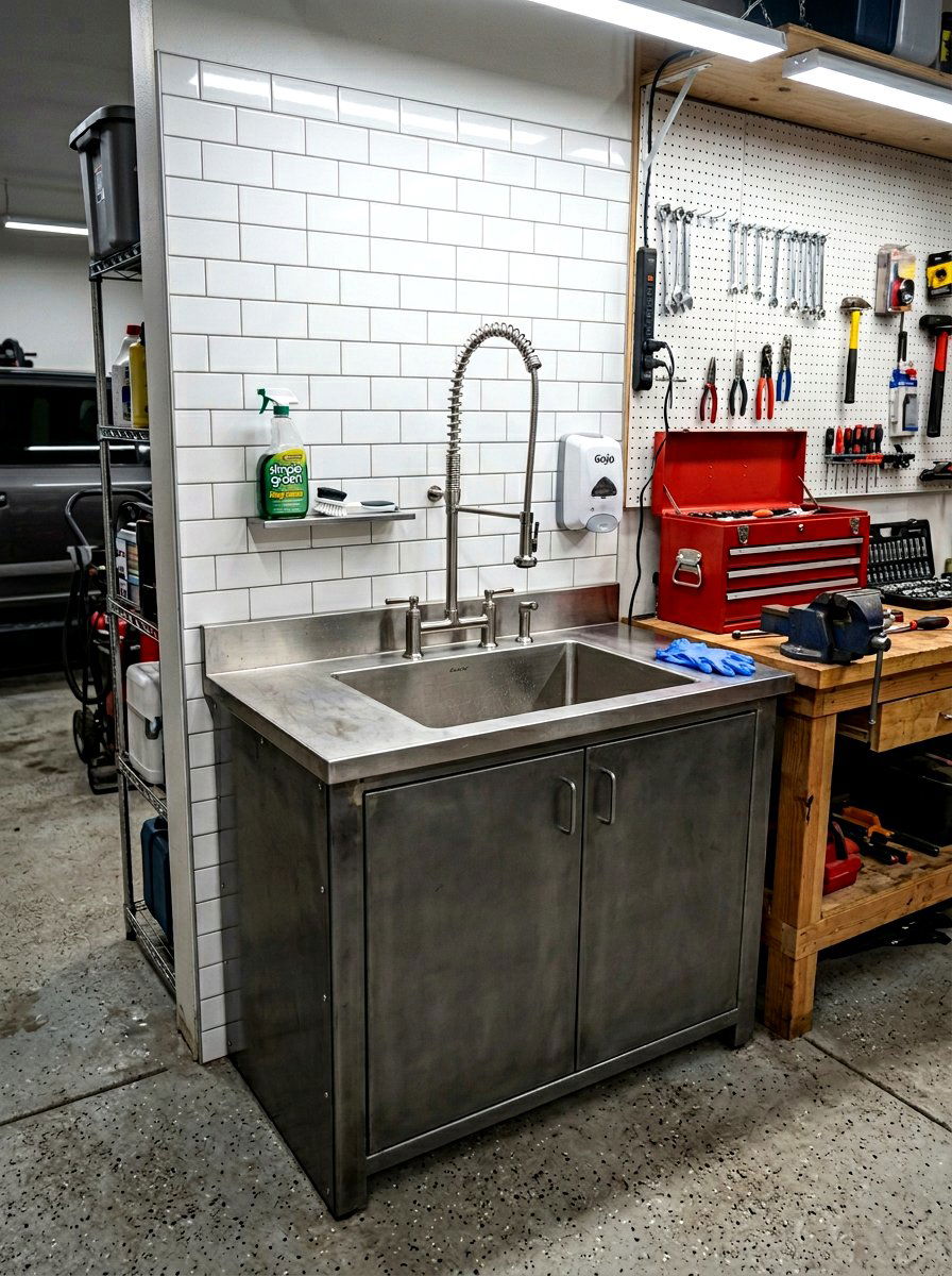 Garage Utility Sink Installation - 30 garage makeover ideas