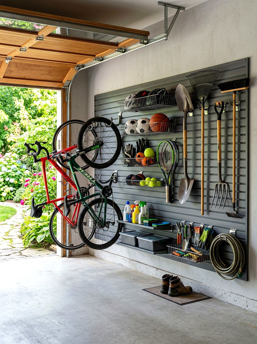 Garage Wall Organizer - 30 drop zone ideas