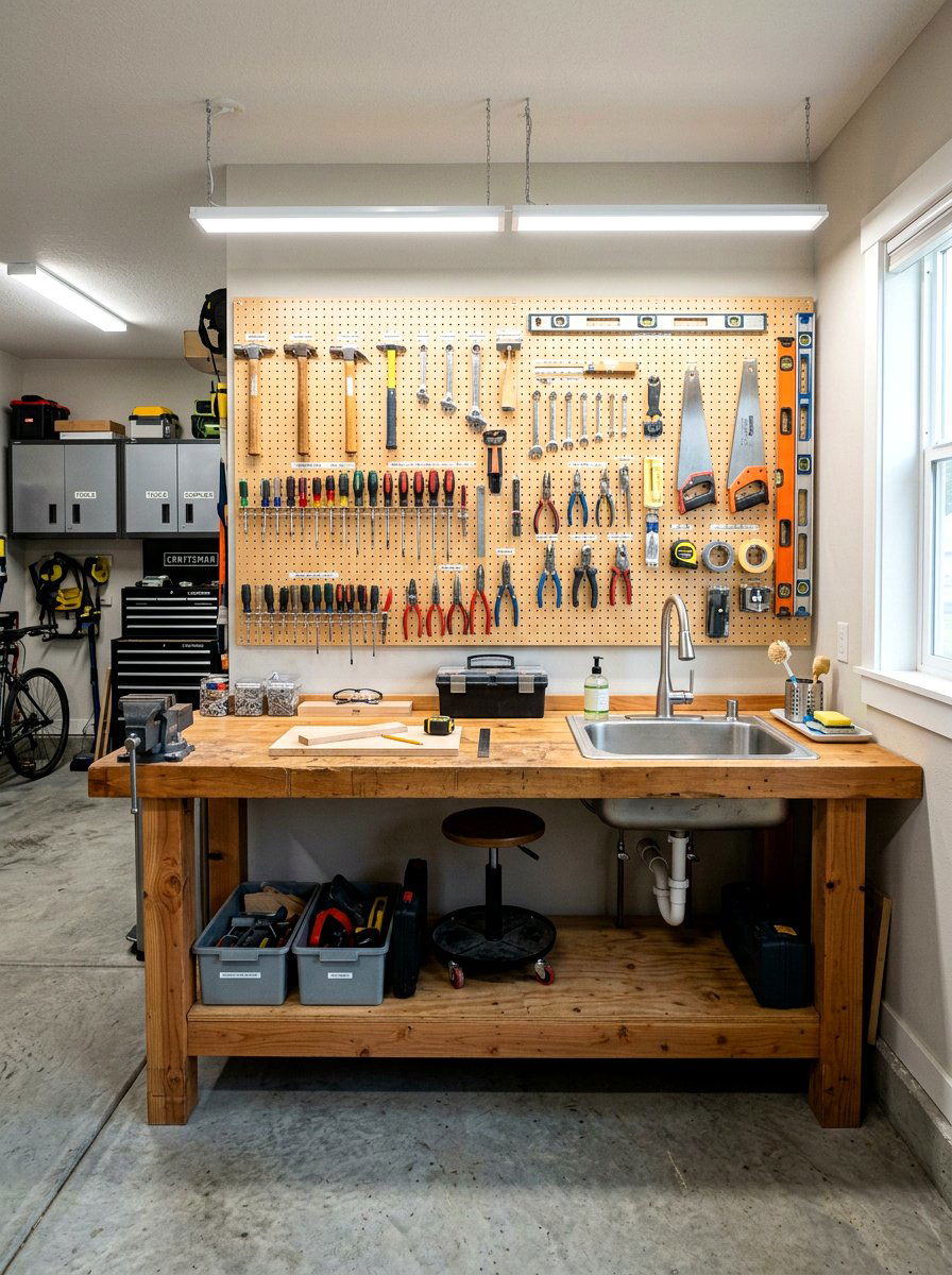 Garage Workbench With Sink - 30 garage sink station ideas
