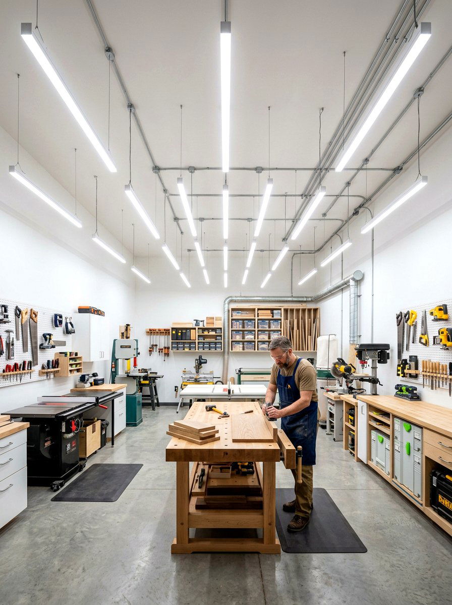 Garage Workshop Light - 30 small garage ideas