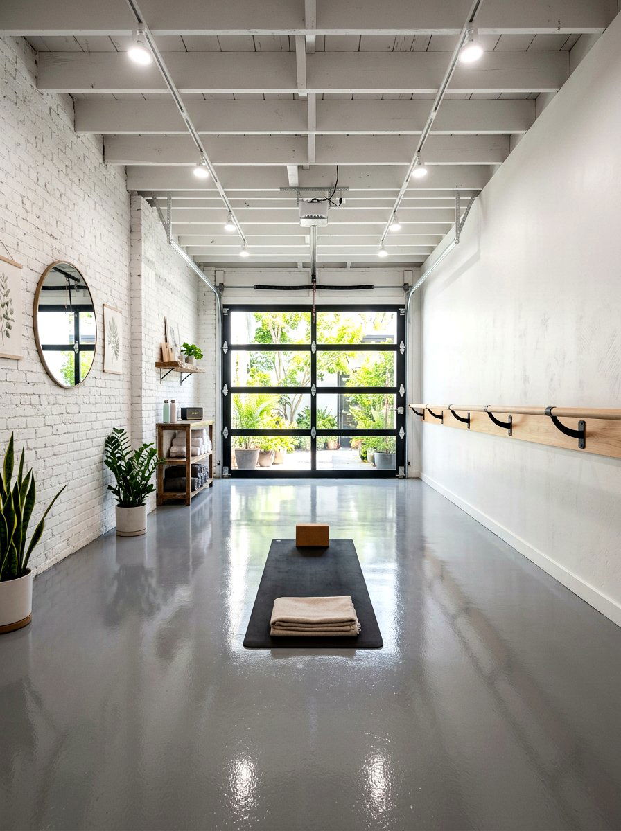 Garage Yoga Conversion - 30 yoga room ideas