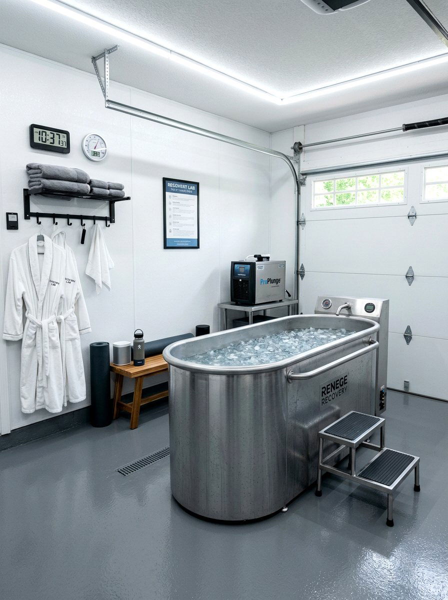 Garage conversion cold plunge - 30 cold plunge room ideas