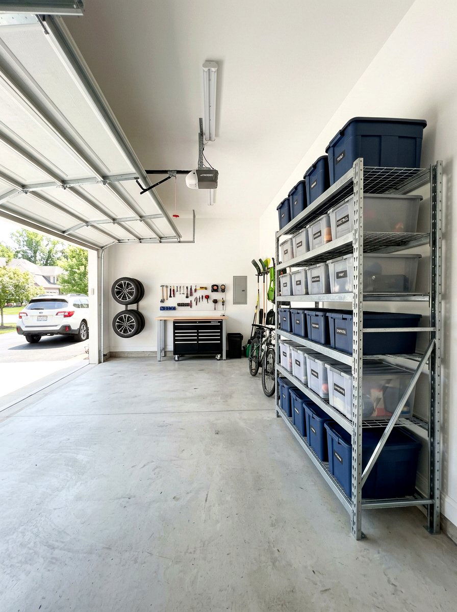 Garage shelving unit - 30 holiday storage ideas
