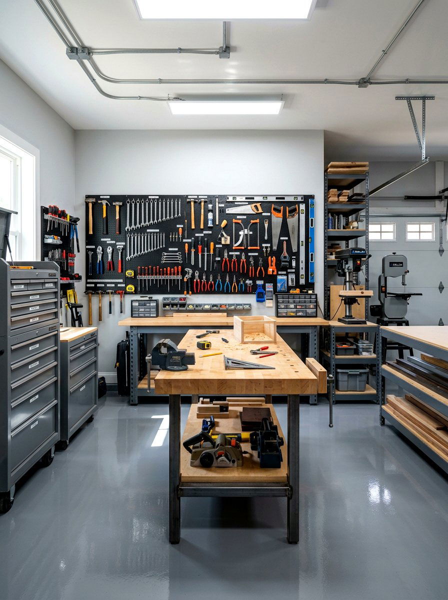 Garage workshop maker space - 30 maker space ideas