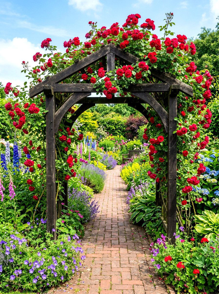 Garden Arbor - 30 backyard retreat ideas