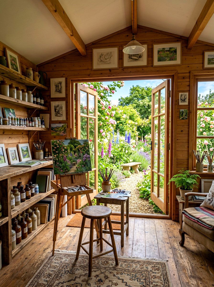 Garden Art Studio Shed - 30 art studio room ideas