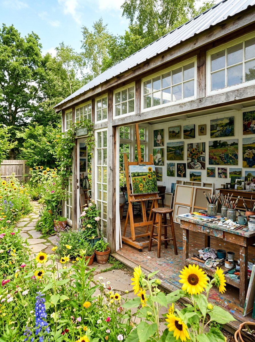 Garden Art Studio - 30 garden room ideas