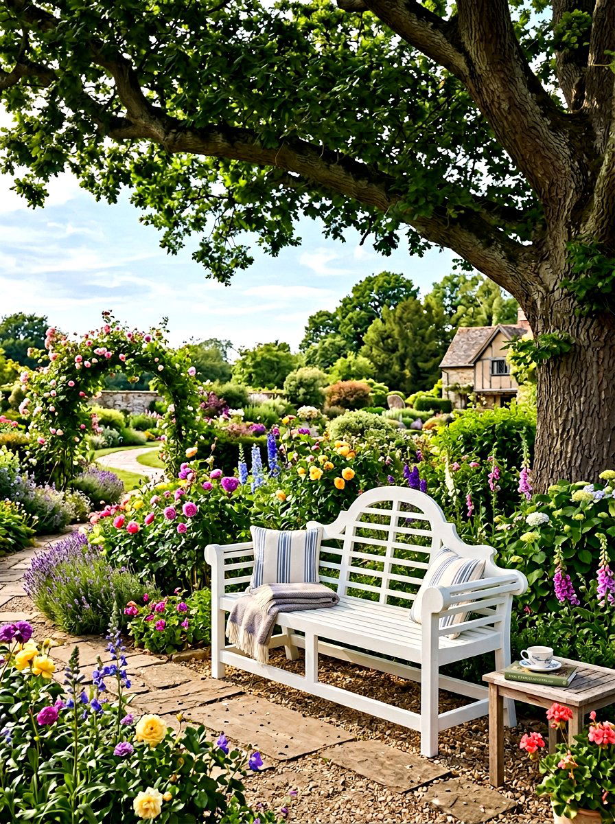 Garden Bench - 30 English garden ideas