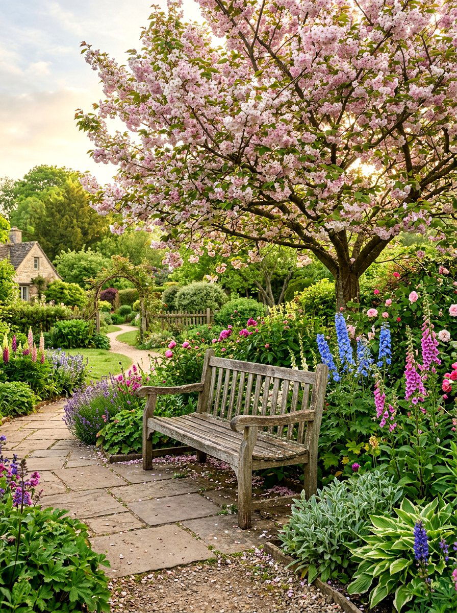 Garden Bench - 30 French country garden ideas