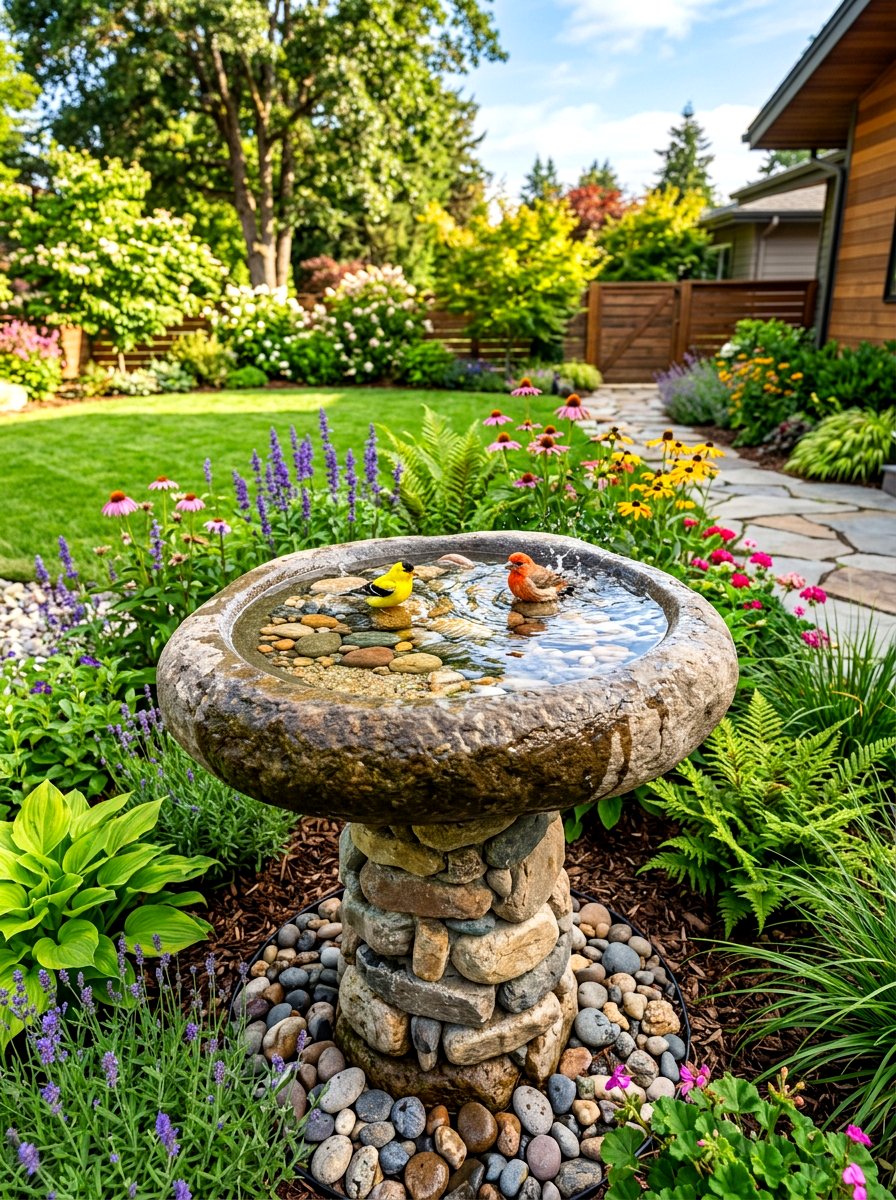 Garden Birdbath - 30 butterfly puddling station ideas