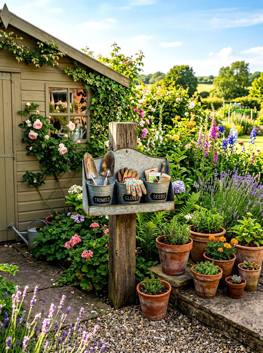 Garden Bucket Organizer - 30 reusable storage ideas