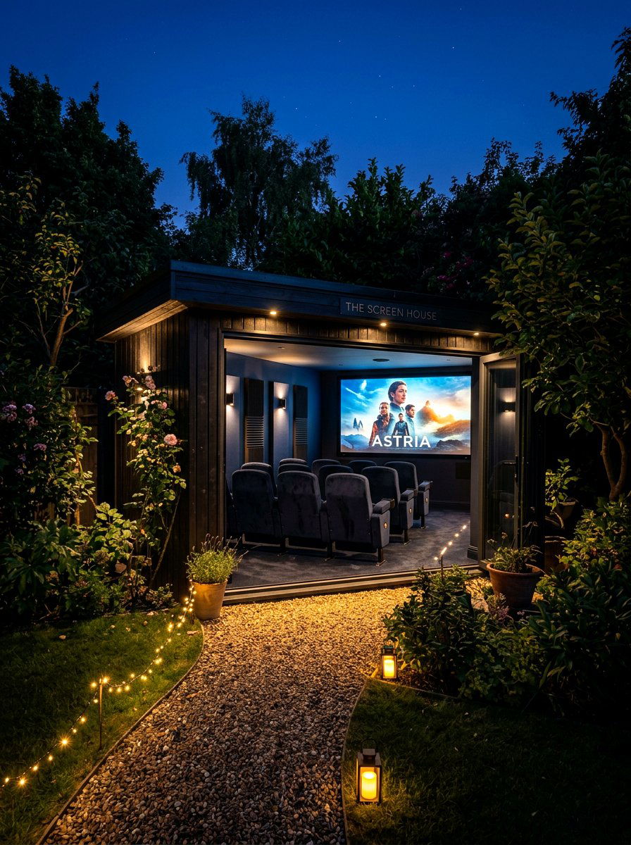 Garden Cinema Room - 30 garden room ideas