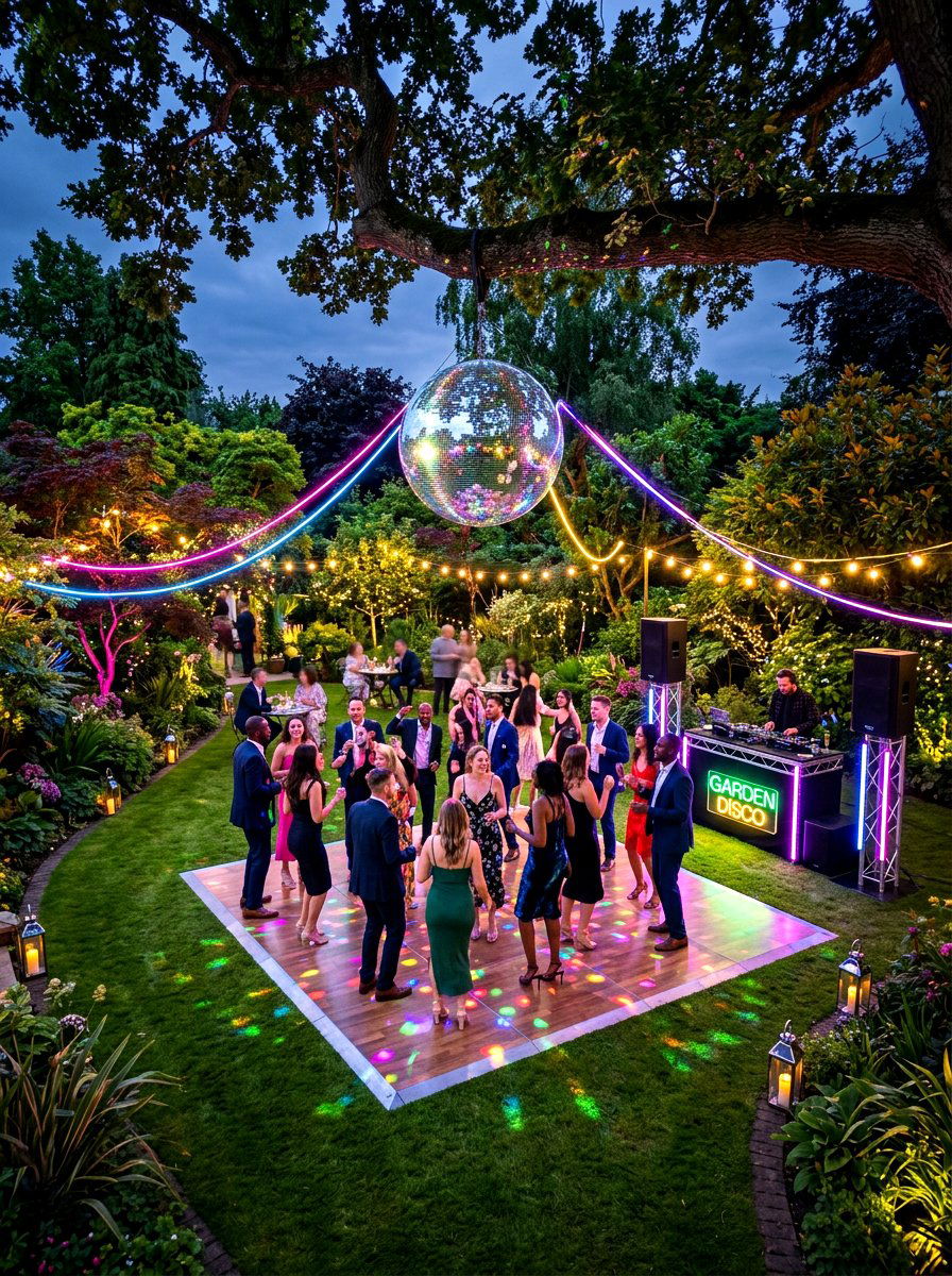 Garden Disco Party - 30 outdoor birthday party ideas