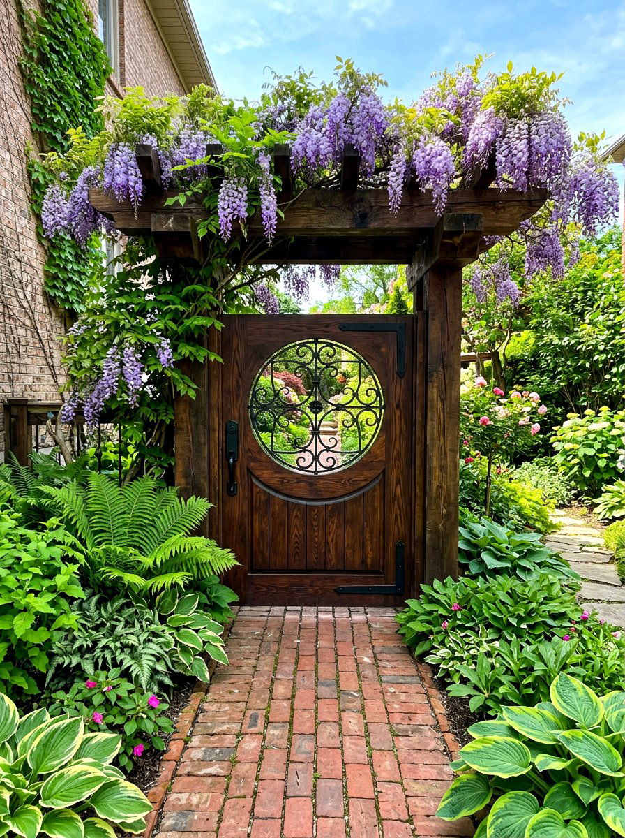 Garden Gate - 30 side yard garden ideas