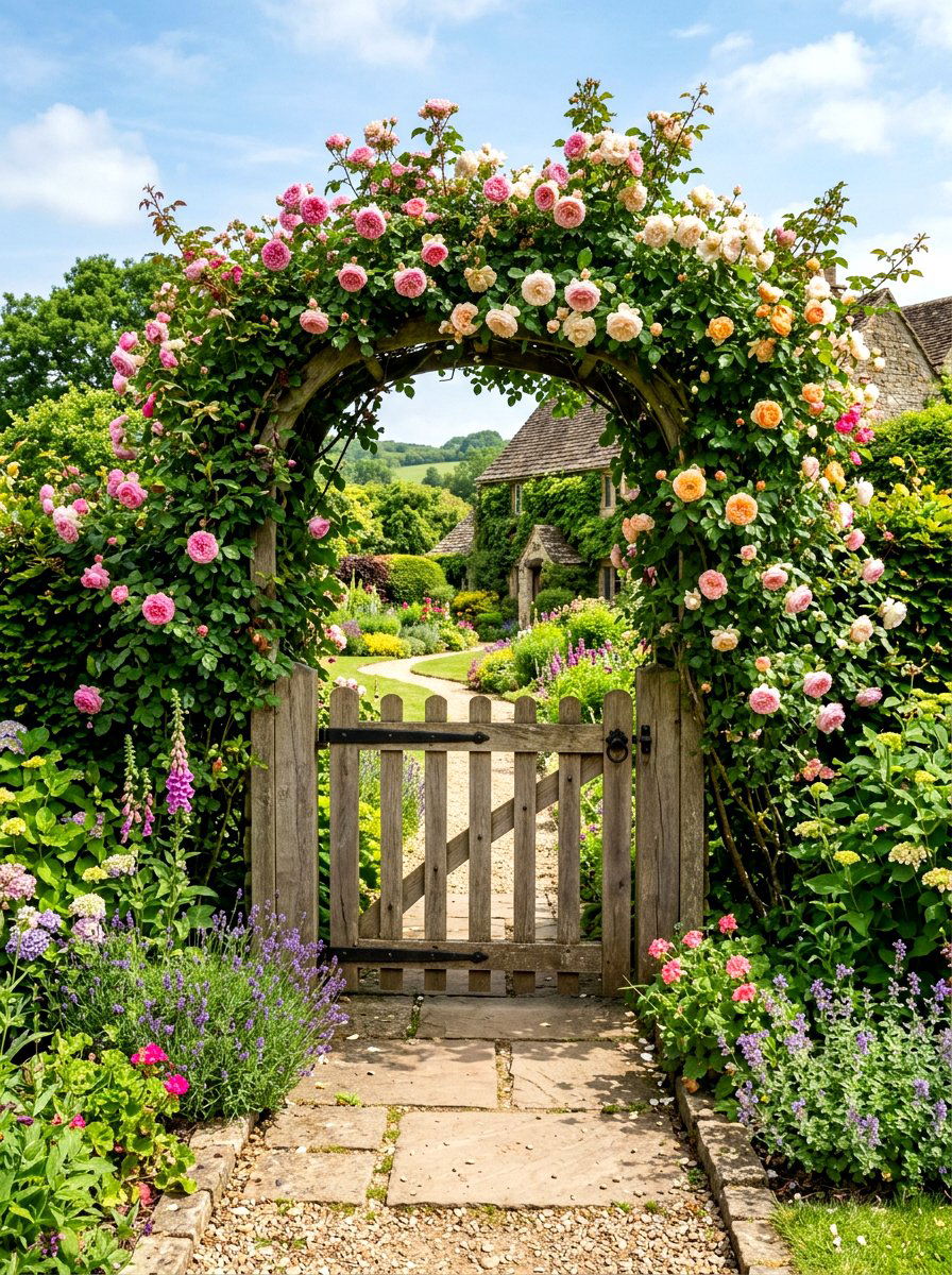 Garden Gate Entrance - 30 cottage landscaping ideas