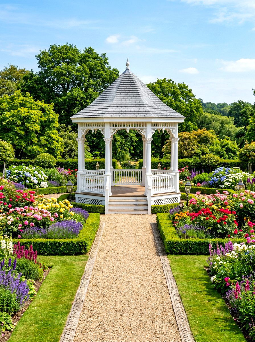 Garden Gazebo - 30 formal garden ideas