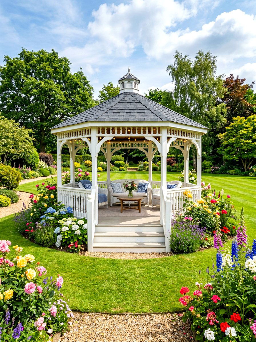 Garden Gazebo - 30 healing garden ideas