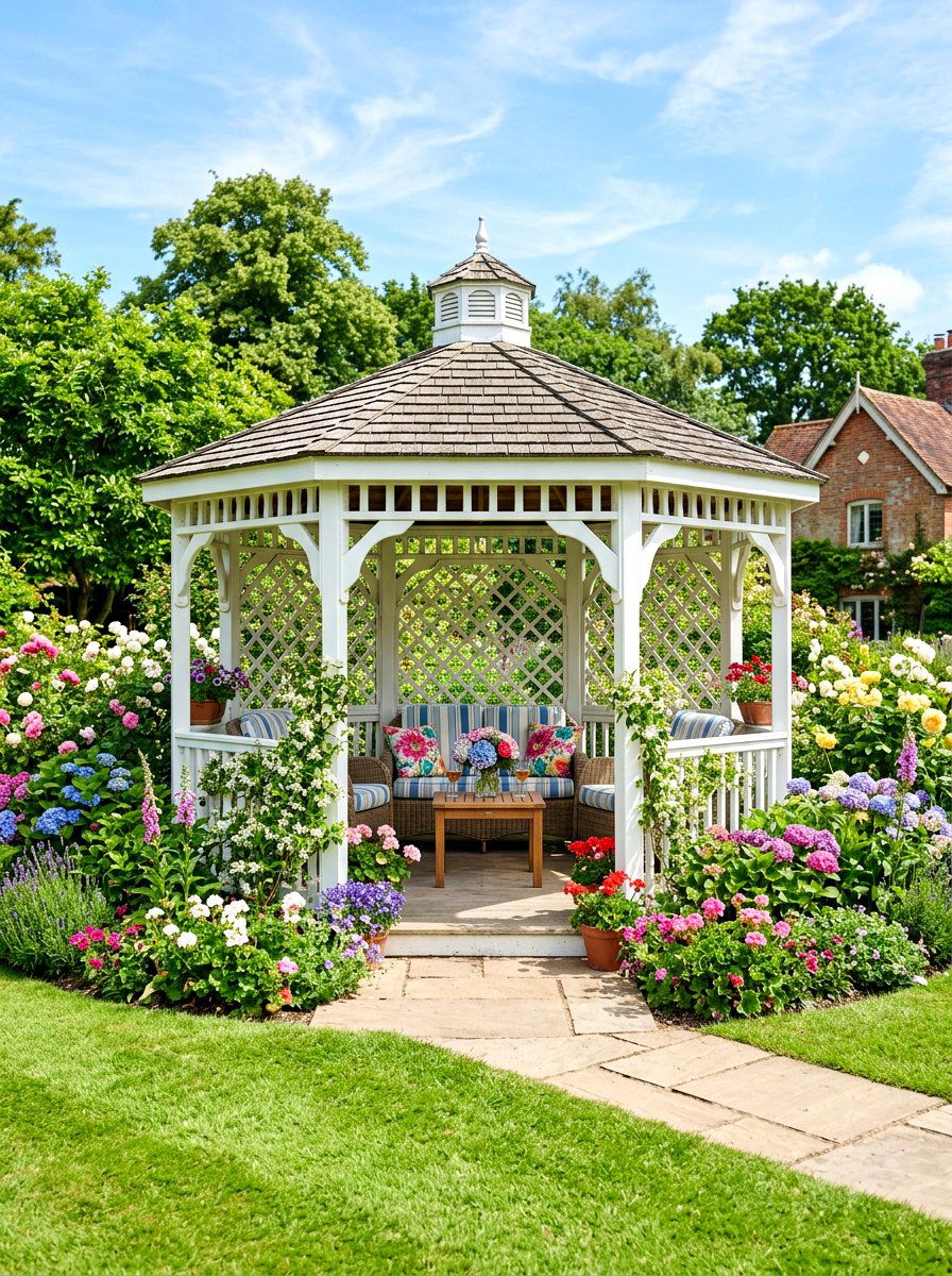 Garden Gazebo - 30 meditation garden ideas